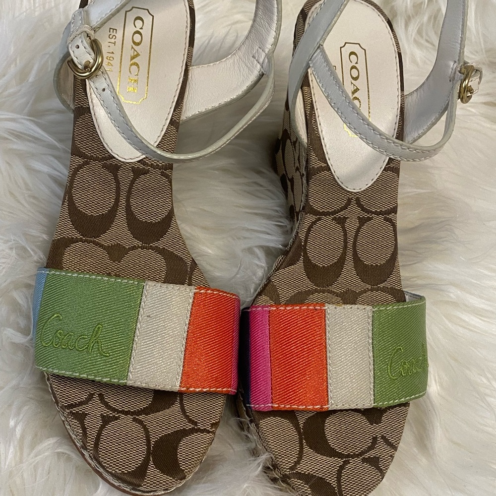 Coach wedge heel size 7.5